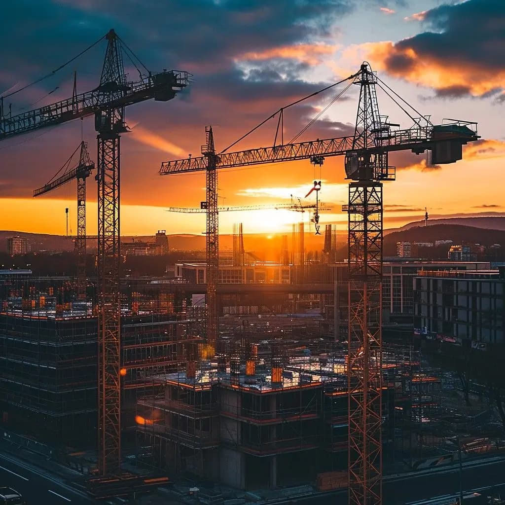 Infrastructure construction site