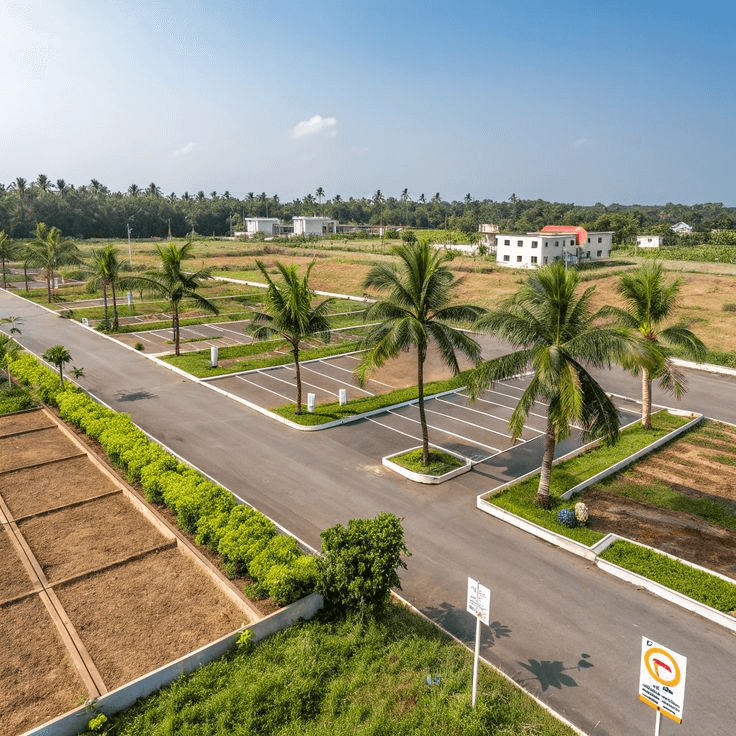 Surveyed land parcel